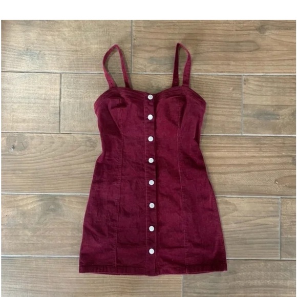 PacSun Red Buttoned Mini Sundress - Picture 1 of 5